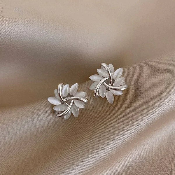 Sienna - Elegante opalkblomst øreringe