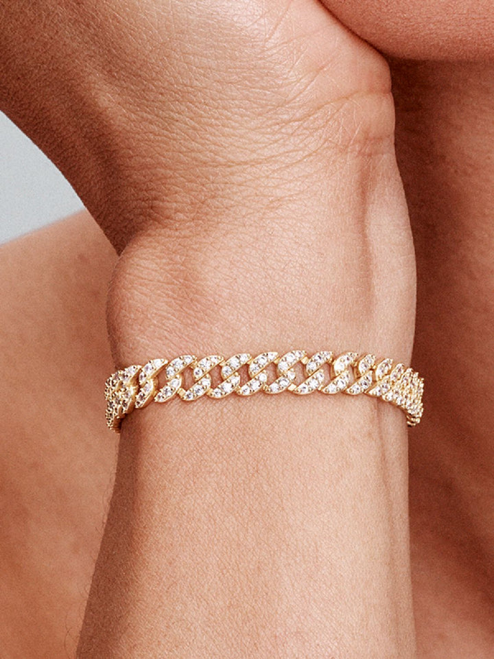 Cubo - Kulta moissanite armbånd