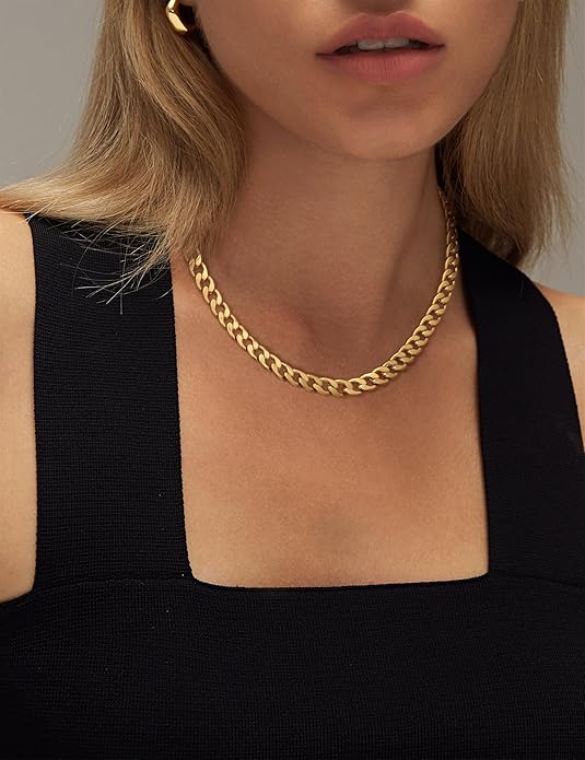 Isa - Guld tyk kæde