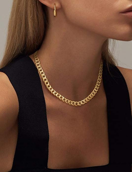 Isa - Guld tyk kæde