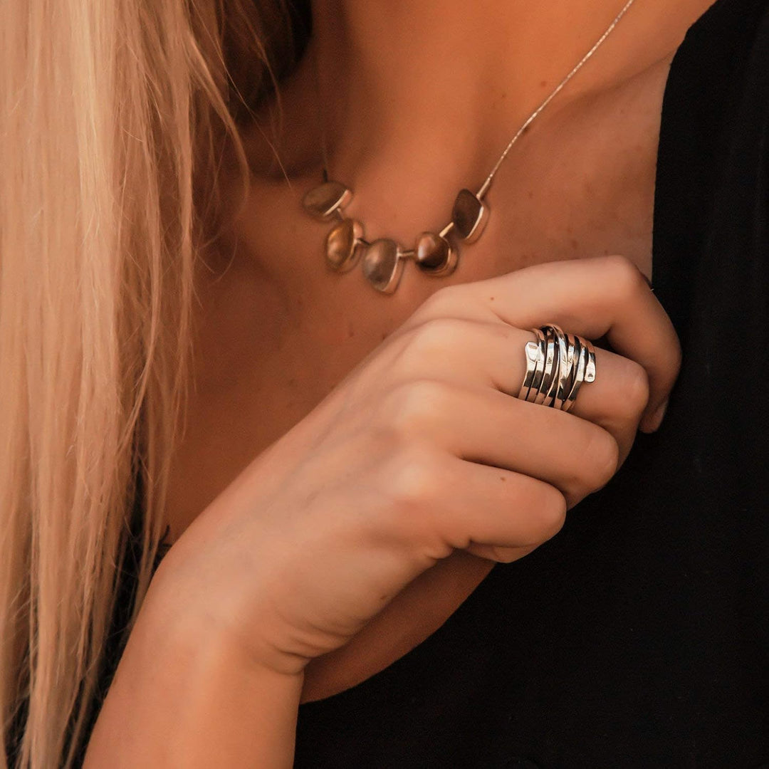 Lisa – Vintage Paksu Hopeasormus