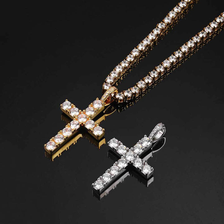 Faith - Kulta moissanit ristikaulaketju