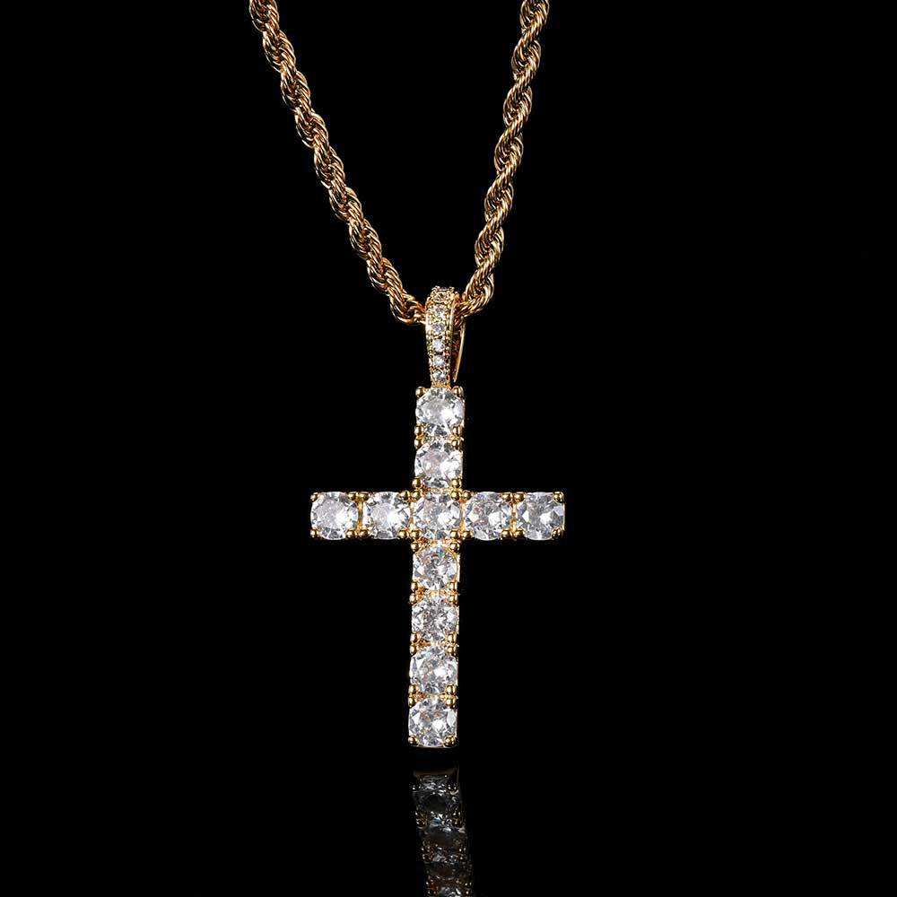 Faith - Kulta moissanit ristikaulaketju