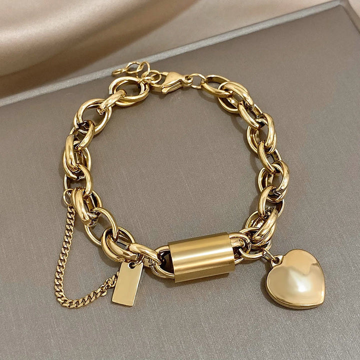 Gul chunky armbånd