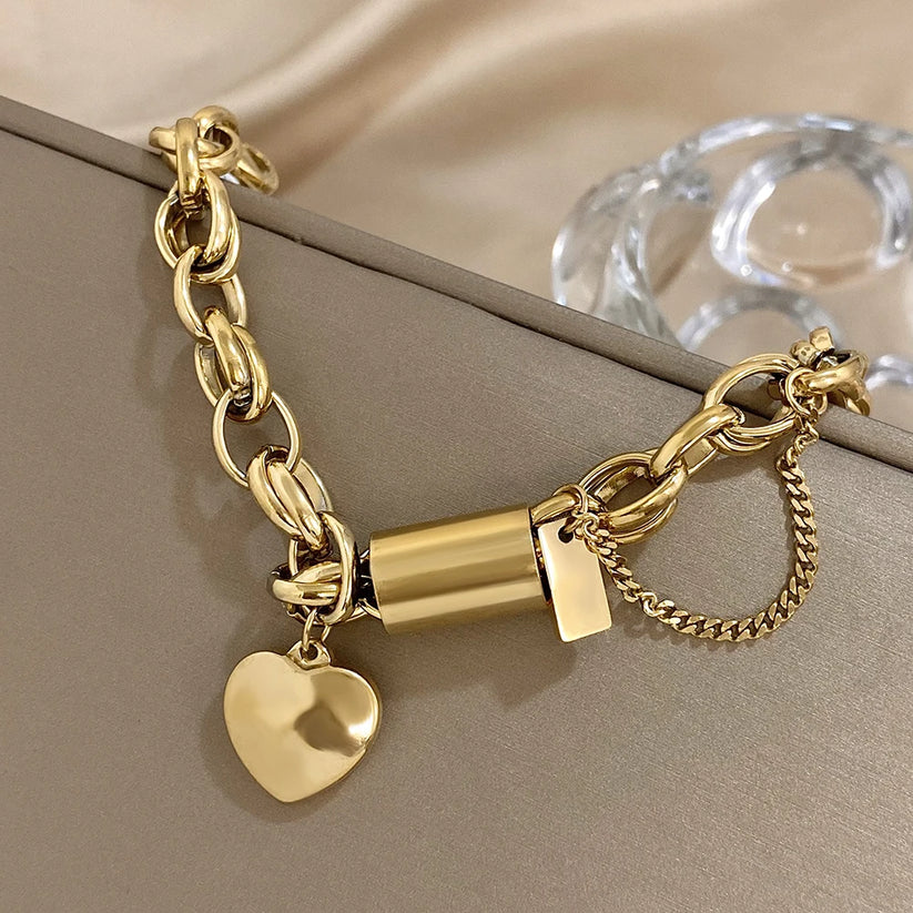 Gul chunky armbånd